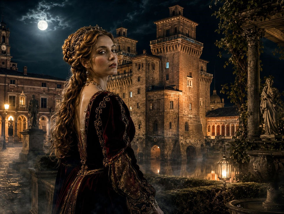 Lucrezia Borgia: Intrighi, Passioni e Potere nel Cuore di Ferrara by night
