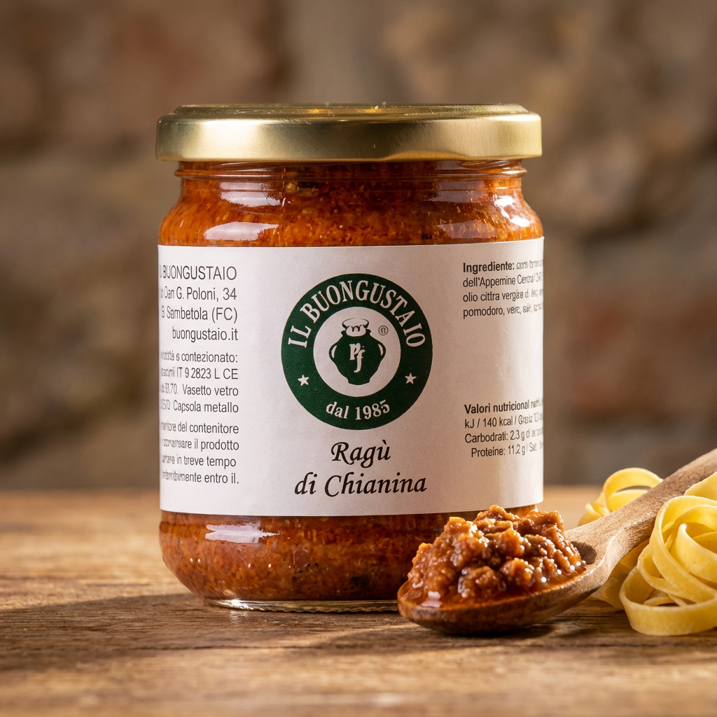 Chianina ragù - Hvidt kalvekød fra Central Apenninerne BGB