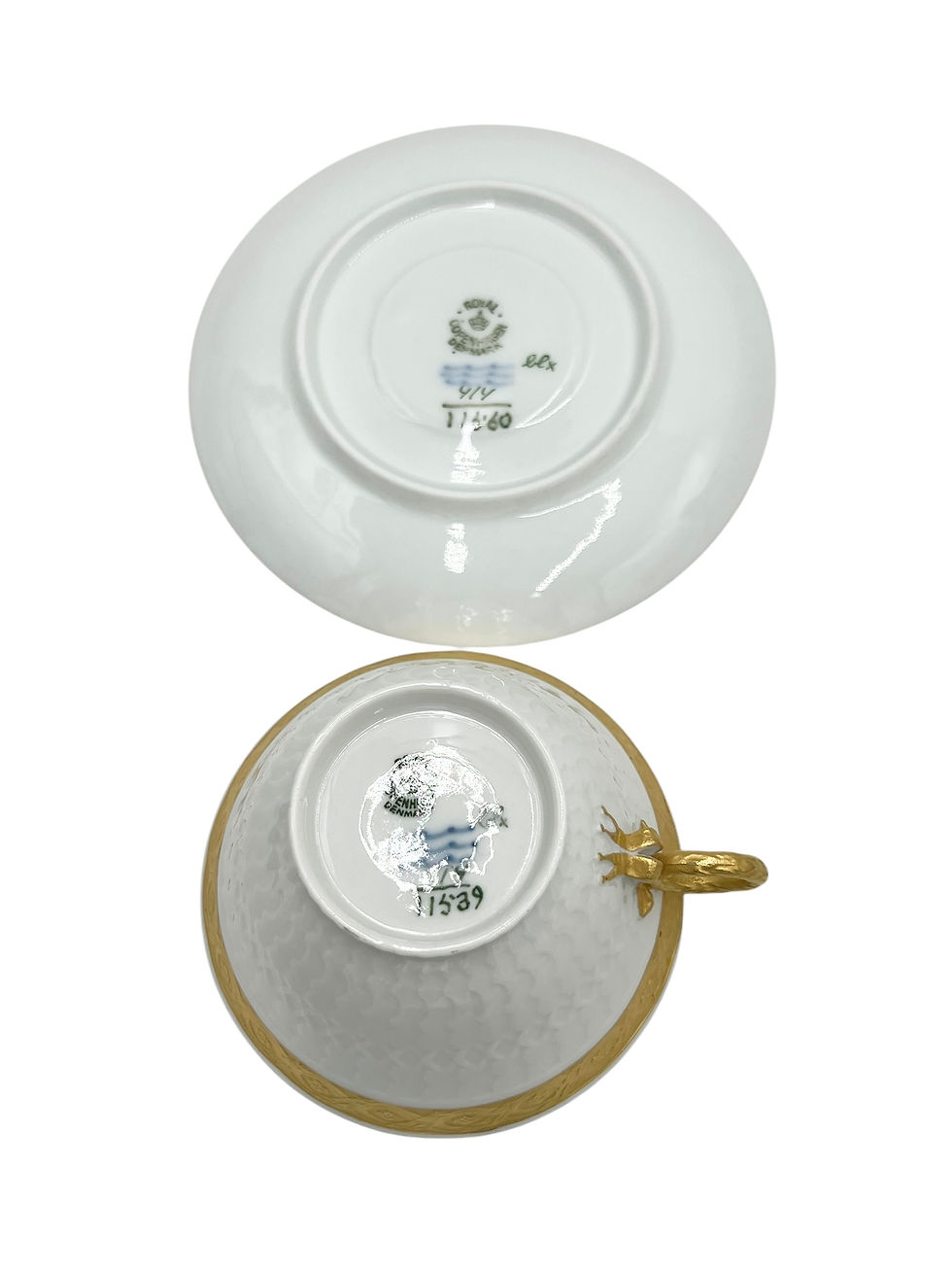 Miniaturebillede: Nr: 414/11539 - Tekop - Guld Vifte Royal Copenhagen RC