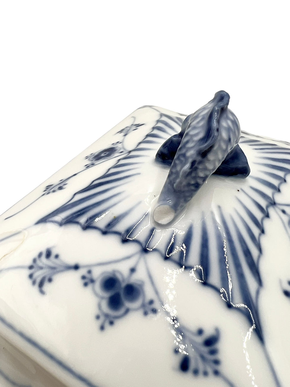 Miniaturebillede: Sjælden Kiksespand - Blåmalet Bing og Grøndahl B&G