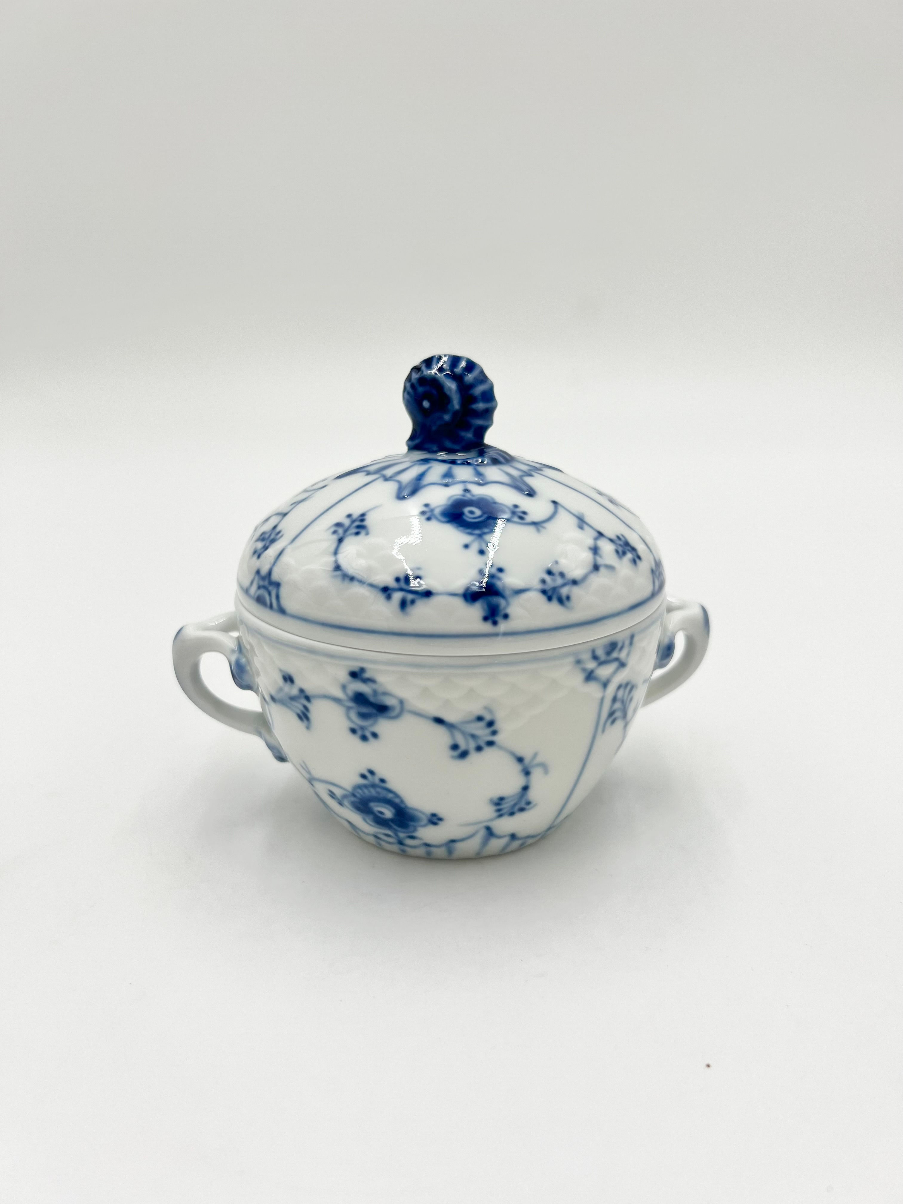 Nr: 593 - Sukkerskål - Blåmalet Bing og Grøndahl B&G