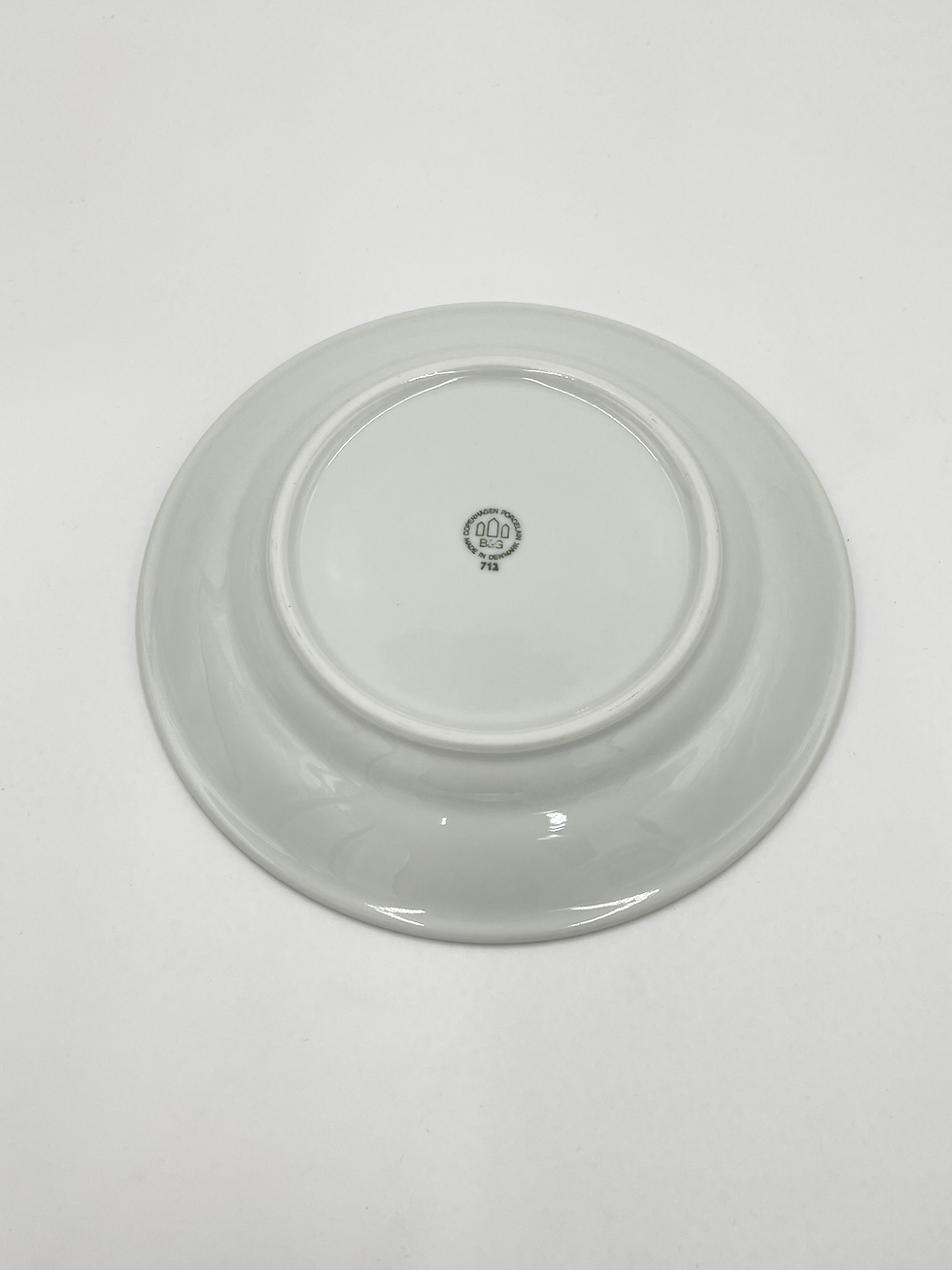 Thumbnail: Nr: 712 / 1007 - Sjælden Frokost tallerken - Grå Tone Bing og Grøndahl B&G