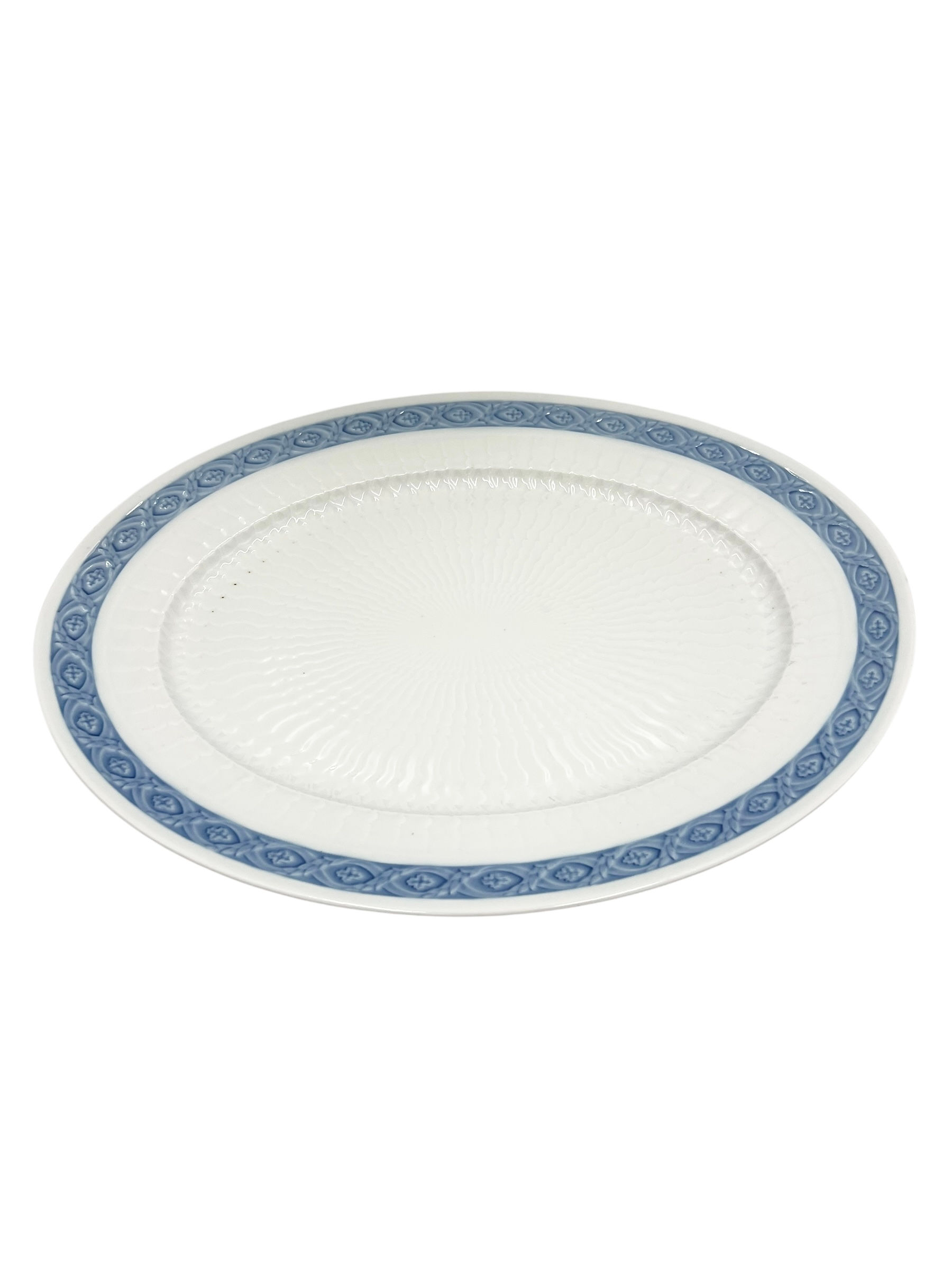 Nr: 1212/11510 - Stort ovalt fad - Blå Vifte Royal Copenhagen RC