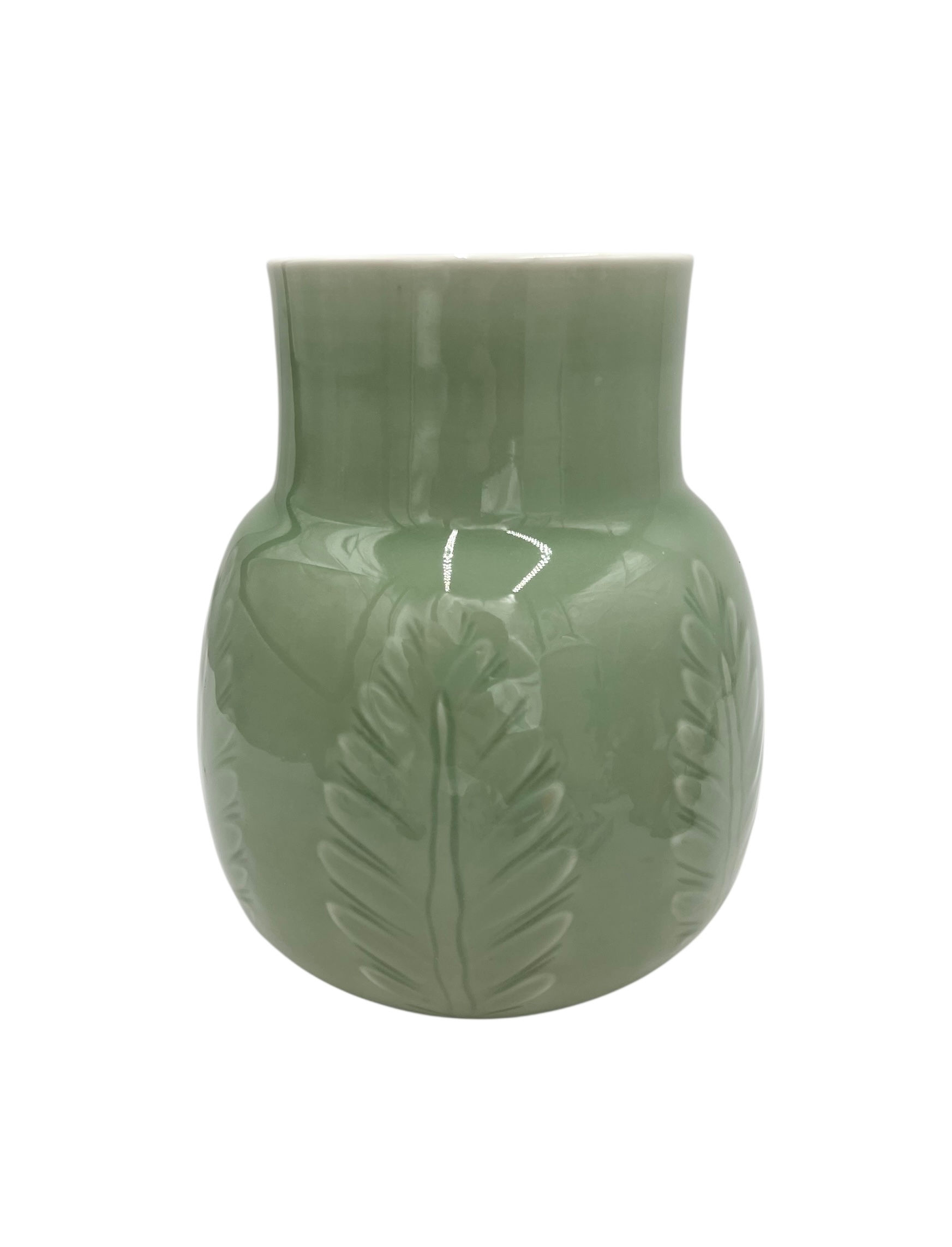 Stor vase i celadonglasur - Royal Copenhagen RC - Gerd Bøgelund