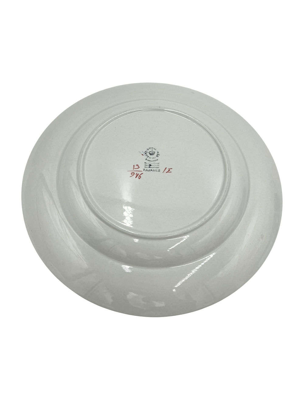 Miniaturebillede: Nr: 13/946 - Sjælden Middagstallerken - Tranquebar Aluminia Royal Copenhagen RC