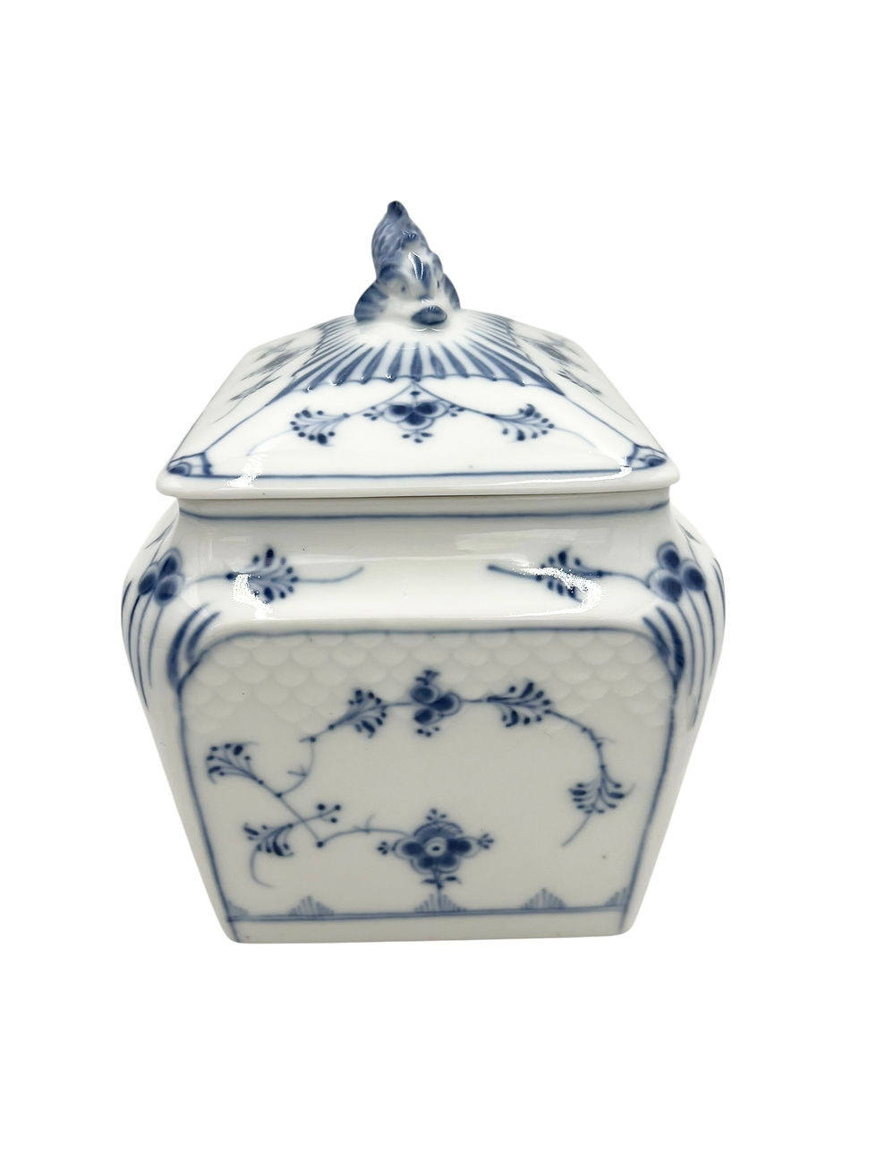 Miniaturebillede: Sjælden Kiksespand - Blåmalet Bing og Grøndahl B&G