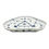 Miniaturebillede: Nr: 1/27 - Trekantet fad - Musselmalet Royal Copenhagen RC