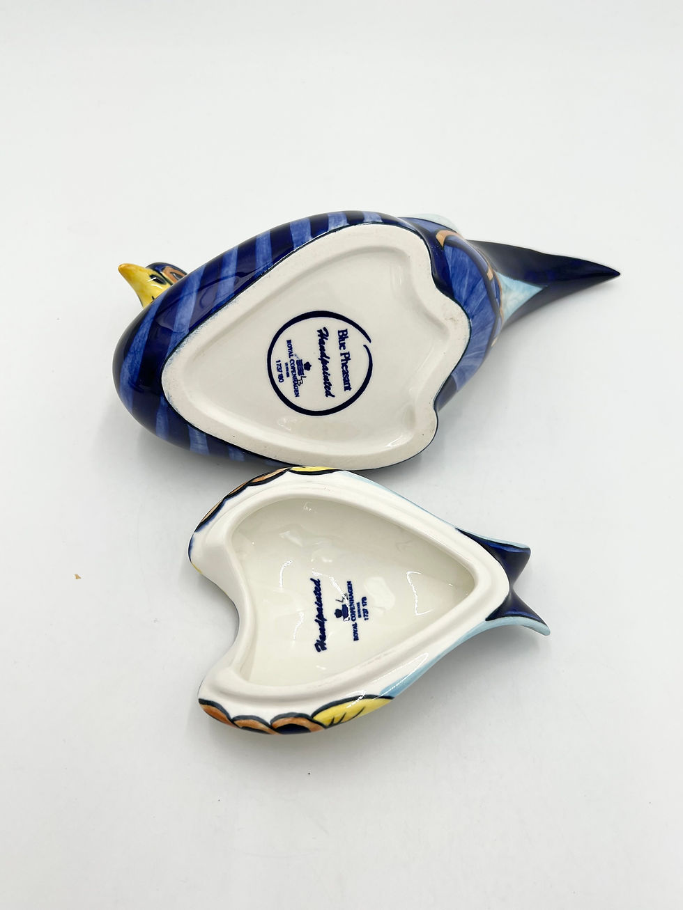 Miniaturebillede: Nr: 1737180 - Sjælden figur Fasan - Blå fasan Blue pheasant Royal Copenhagen RC