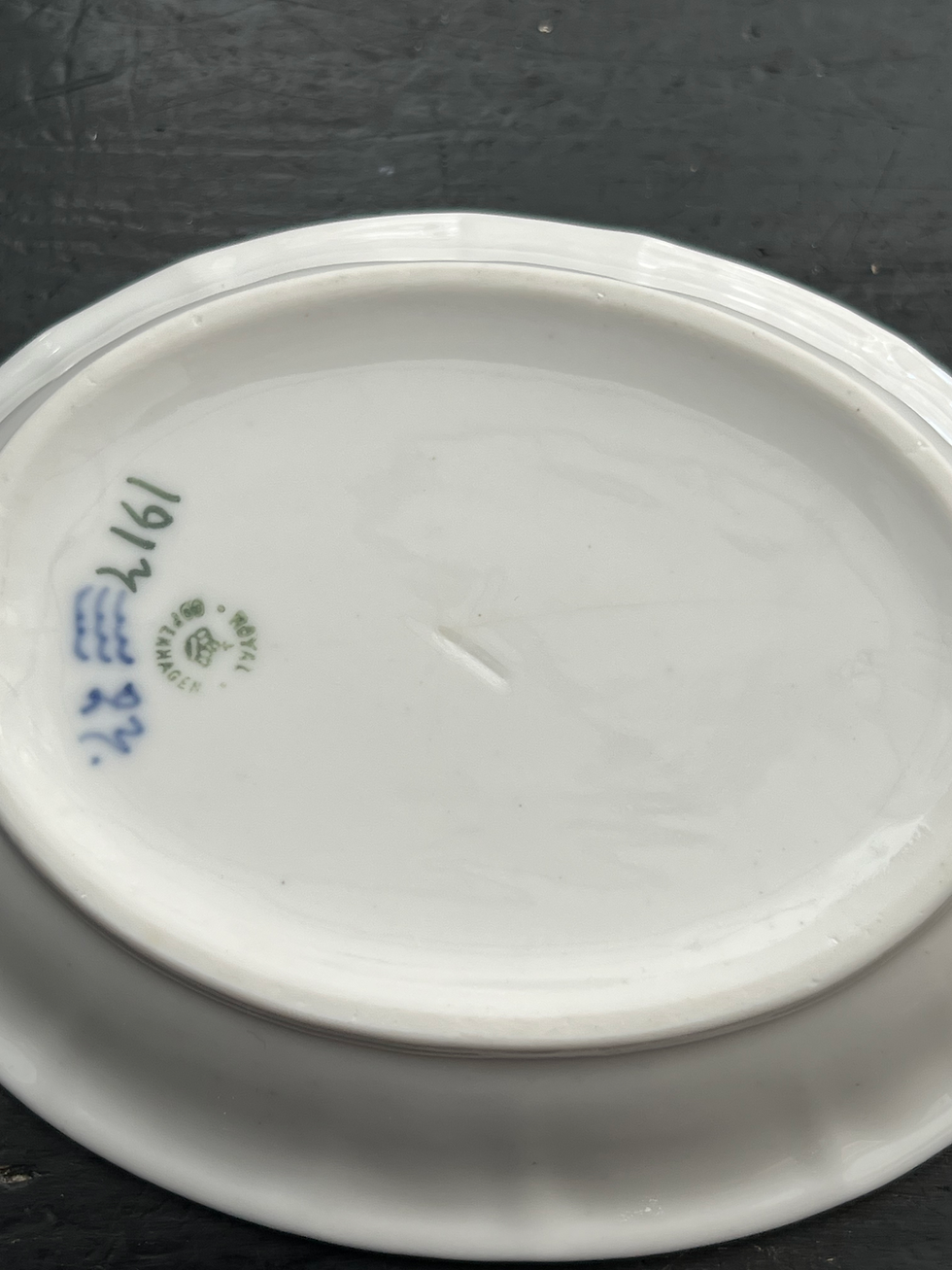 Miniaturebillede: Nr: 1/1917 - Sjælden Sæbeskål - Musselmalet Royal Copenhagen RC