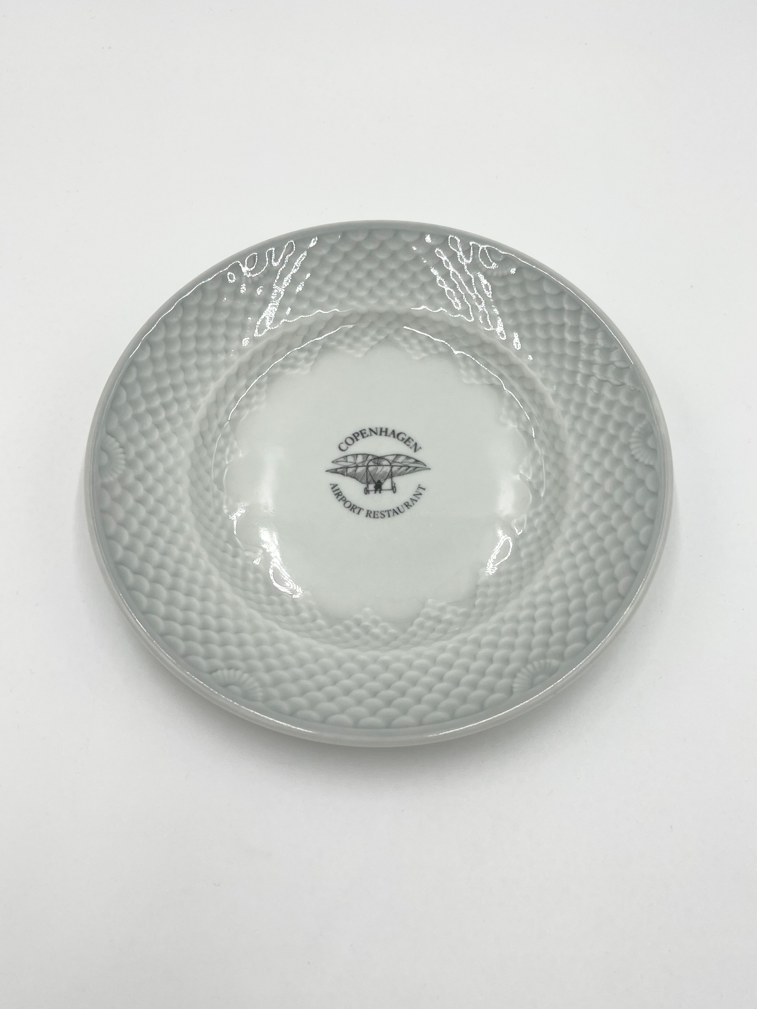 Nr: 712 / 1007 - Sjælden Frokost tallerken - Grå Tone Bing og Grøndahl B&G