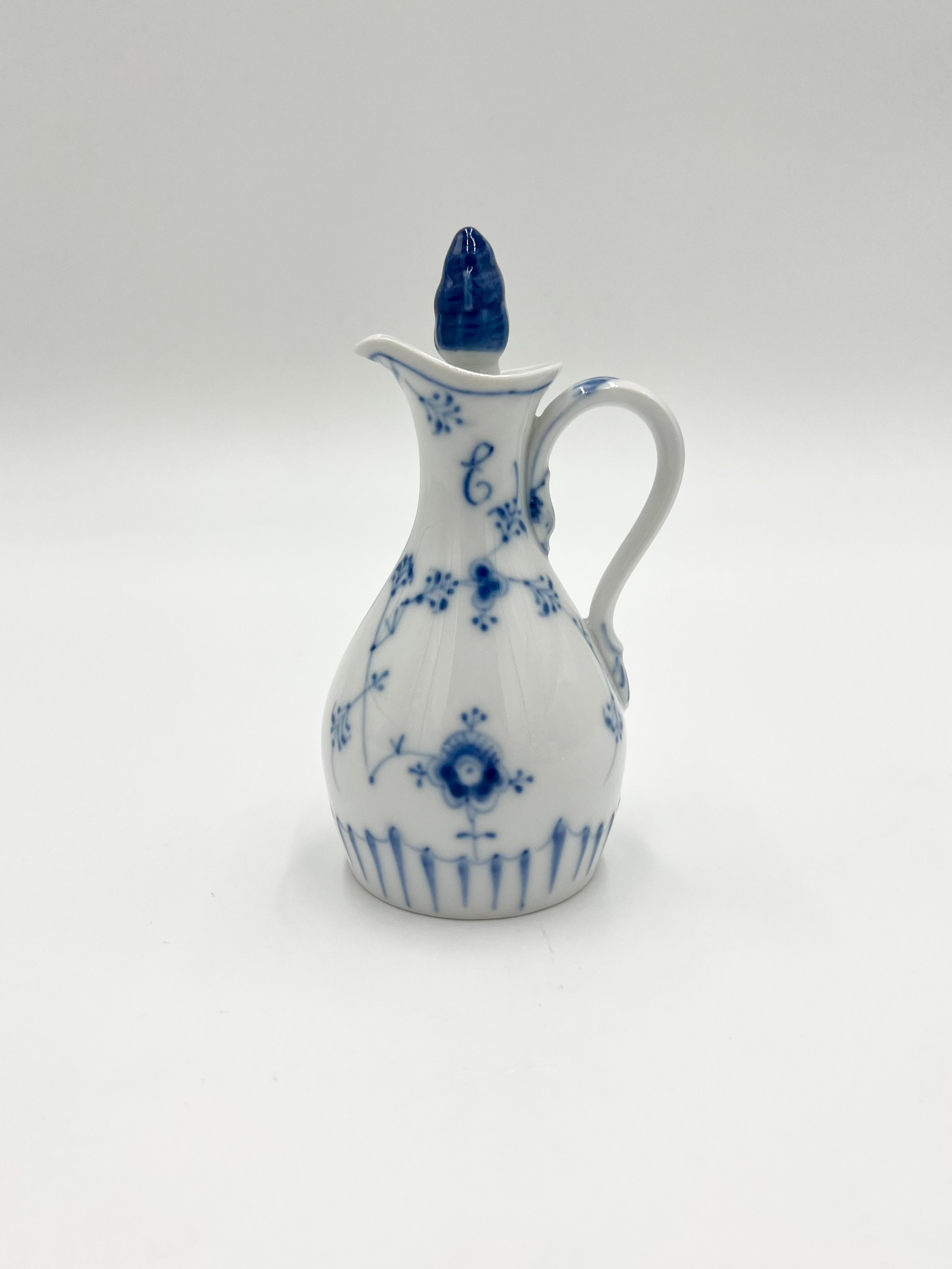 Nr: 197 / 385 - Flacon, Eddike med prop - Blåmalet Bing og Grøndahl B&G