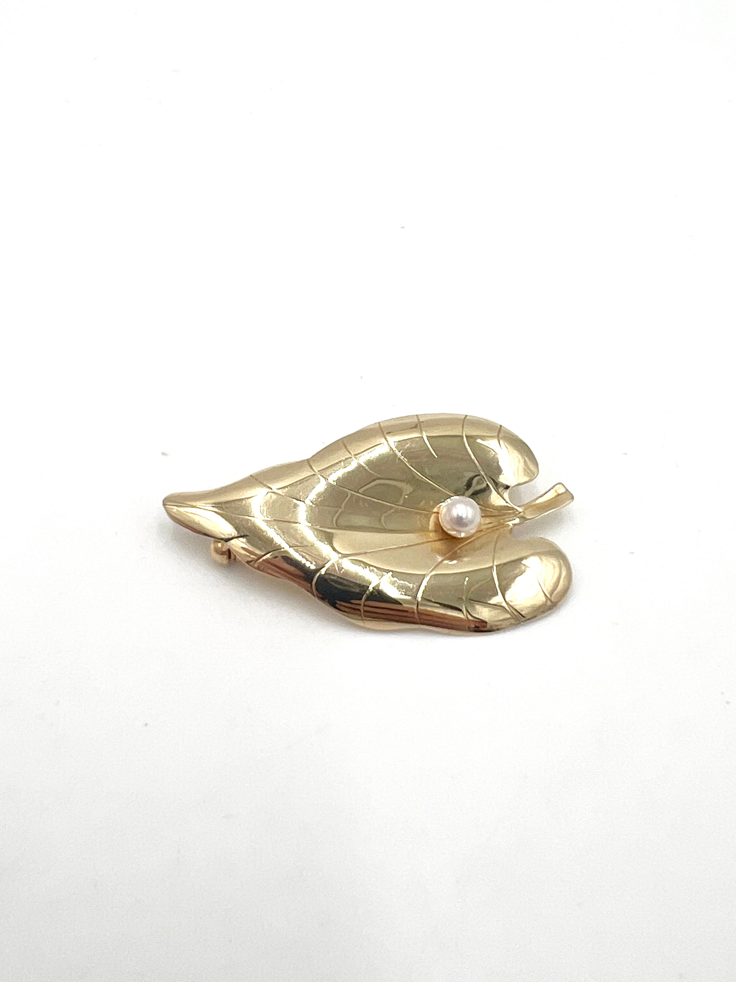 Guld Broche - 14 karat - Hermann Siersbøl