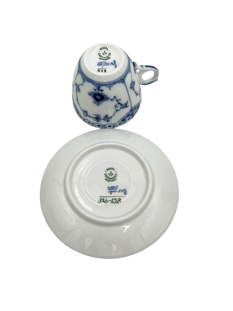 Miniaturebillede: Nr: 1/528 - Espressokop - Halvblonde Royal Copenhagen RC