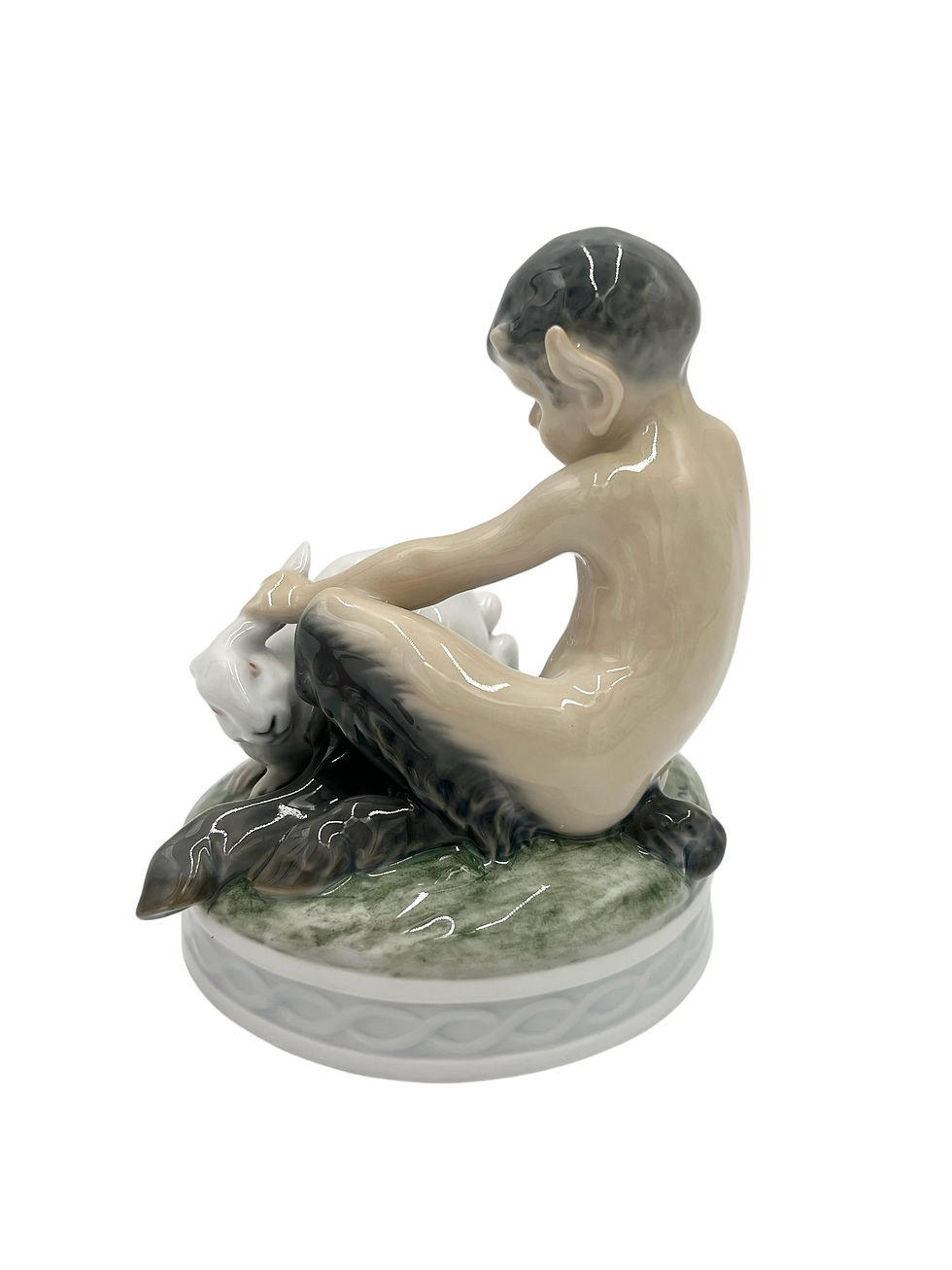 Thumbnail: Nr: 439 - Faun med kanin - Royal Copenhagen RC