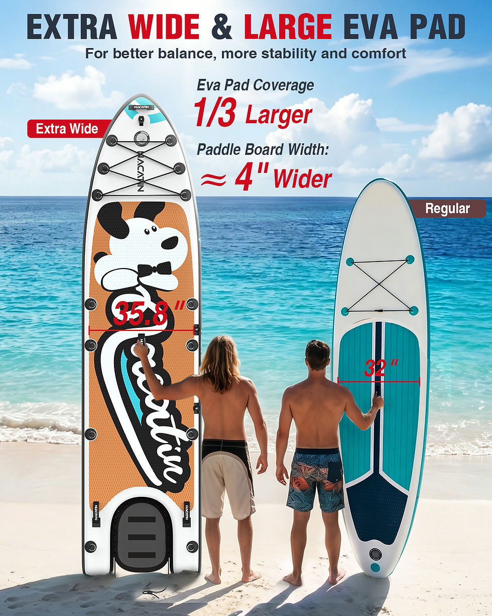 Miniatura: Inflatable Stand Up Paddle Board - Premium SUP Board with Dog Ramp Kit