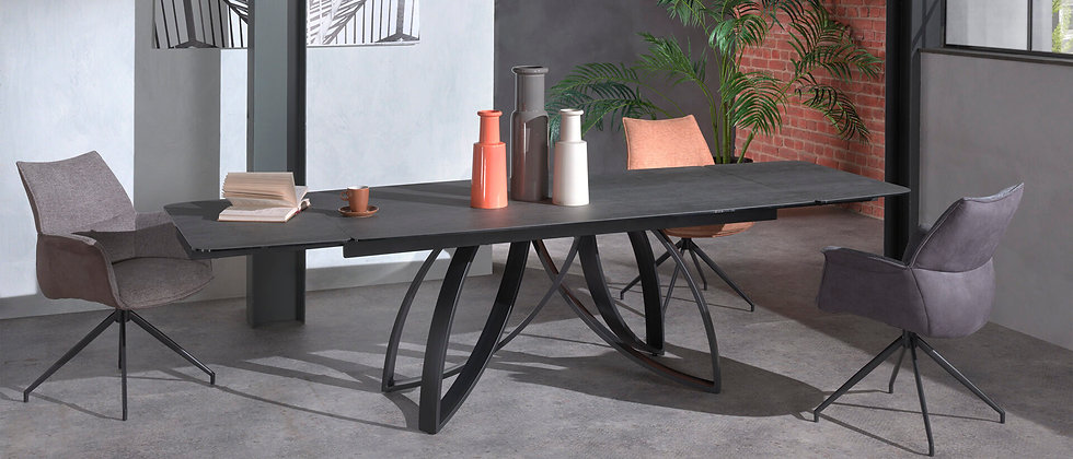 Table céramique 2 allonges GLORIA