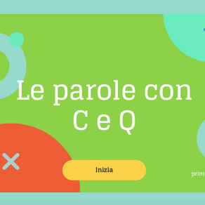 ESERCIZIO LE PAROLE CON C E Q