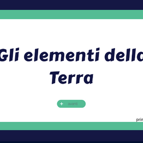 ESERCIZIO GLI ELEMENTI DELLA TERRA