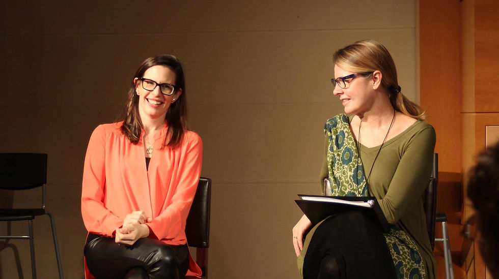 with playwright Lauren Gunderson