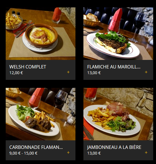 Votre plat à emporter :