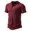 Miniatura: Henley Collar Summer Men Casual Solid Color Short Sleeve T Shirt for Men Polo me
