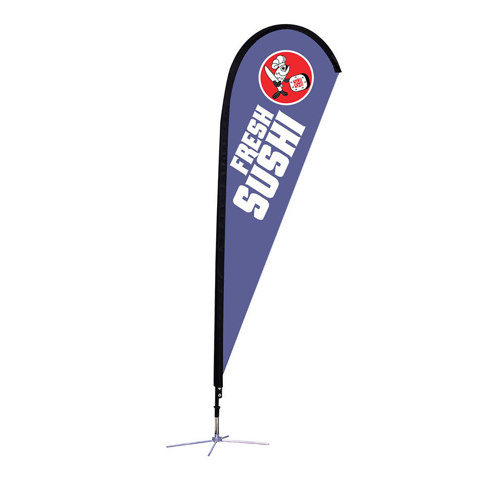 Sunbird Flag - Medium 9' X-Base Single-Sided Graphic Package