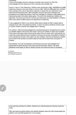 Positive Feedback from Practicum Supervisor (Part 1)