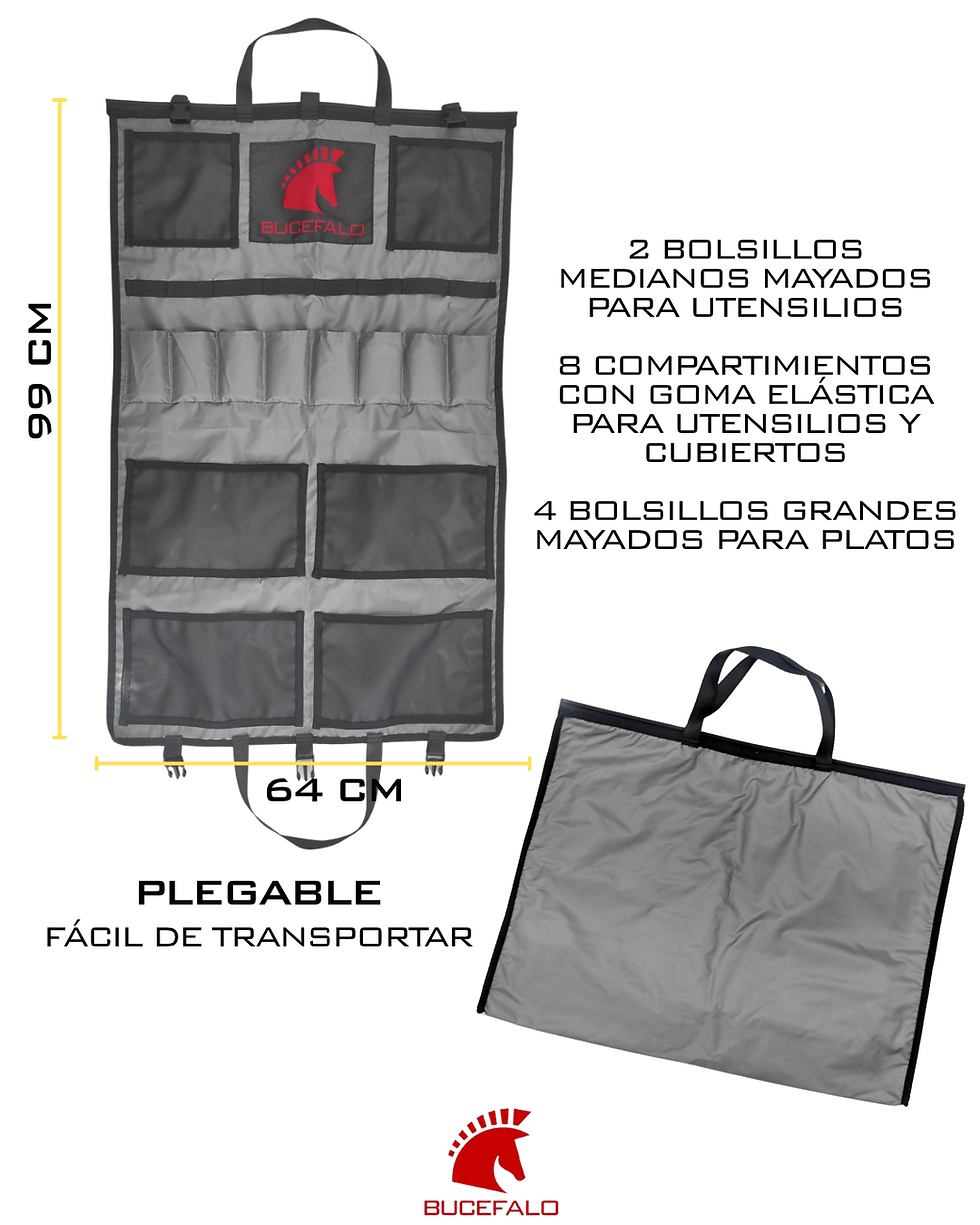 Miniatura: Organizador Táctico de Cocina Bucefalo | Bolso Colgante con Malla de Secado