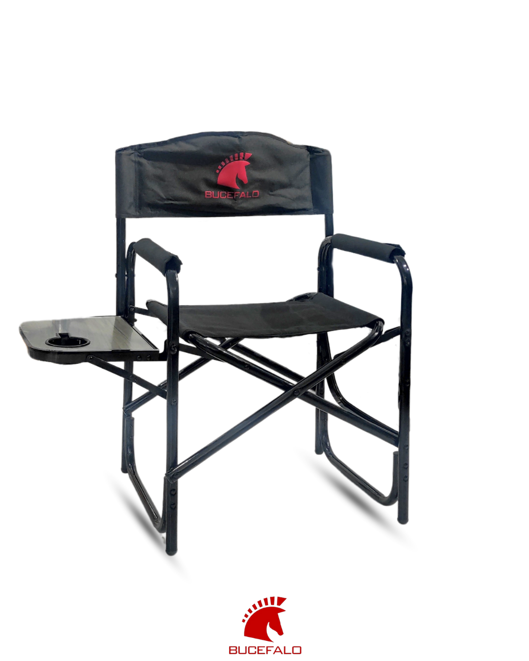 Silla Plegable con Mesa Auxiliar Integrada | Tipo Director para Camping y Playa