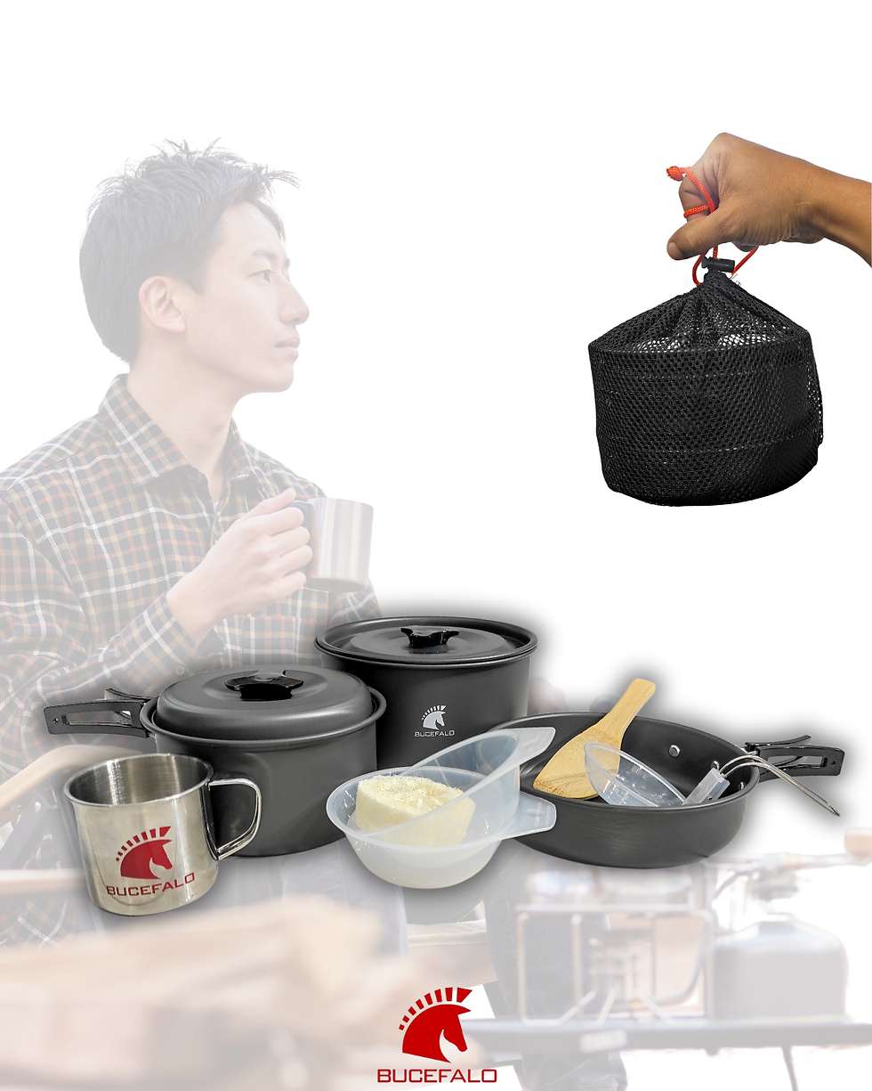 Miniatura: Set de Cocina de Aluminio Anodizado 10 Piezas con Taza de Acero Inoxidable