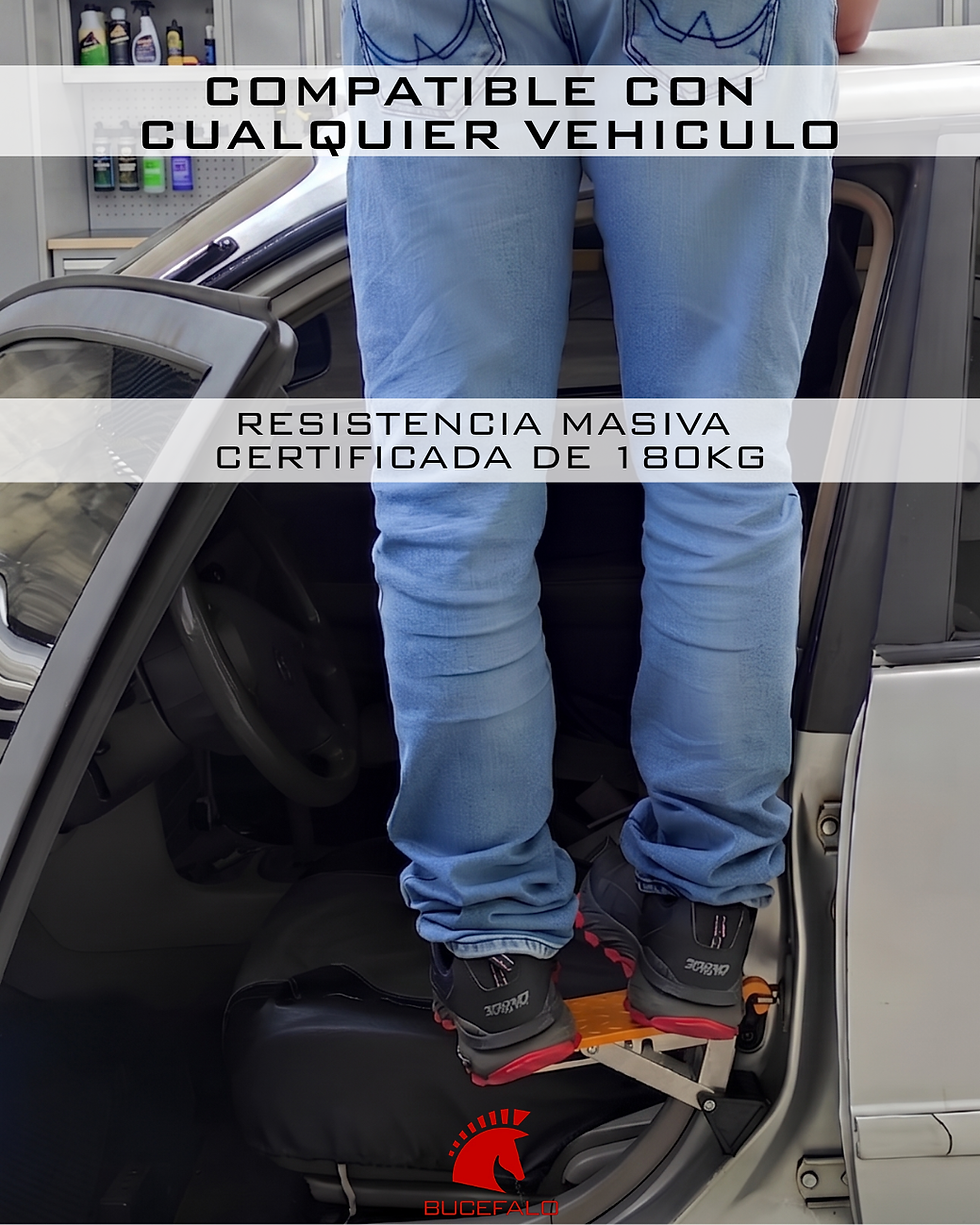 Miniatura: Escalón Plegable Bucefalo | Pedal de Acceso Rápido al Techo, Rack y Carpa