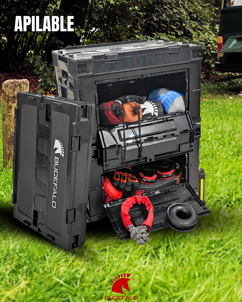 Miniatura: Baúl Plegable Pack-Pro 50L | Contenedor de Gran Capacidad y Acceso Múltiple |