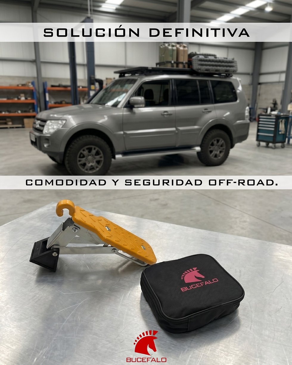 Miniatura: Set de Amarre Pro Bucefalo | Sujeción de Carga 4-Pack + Escalón Plegable