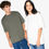 Miniatura: T-shirt unisex oversize ecosostenibile French Terry