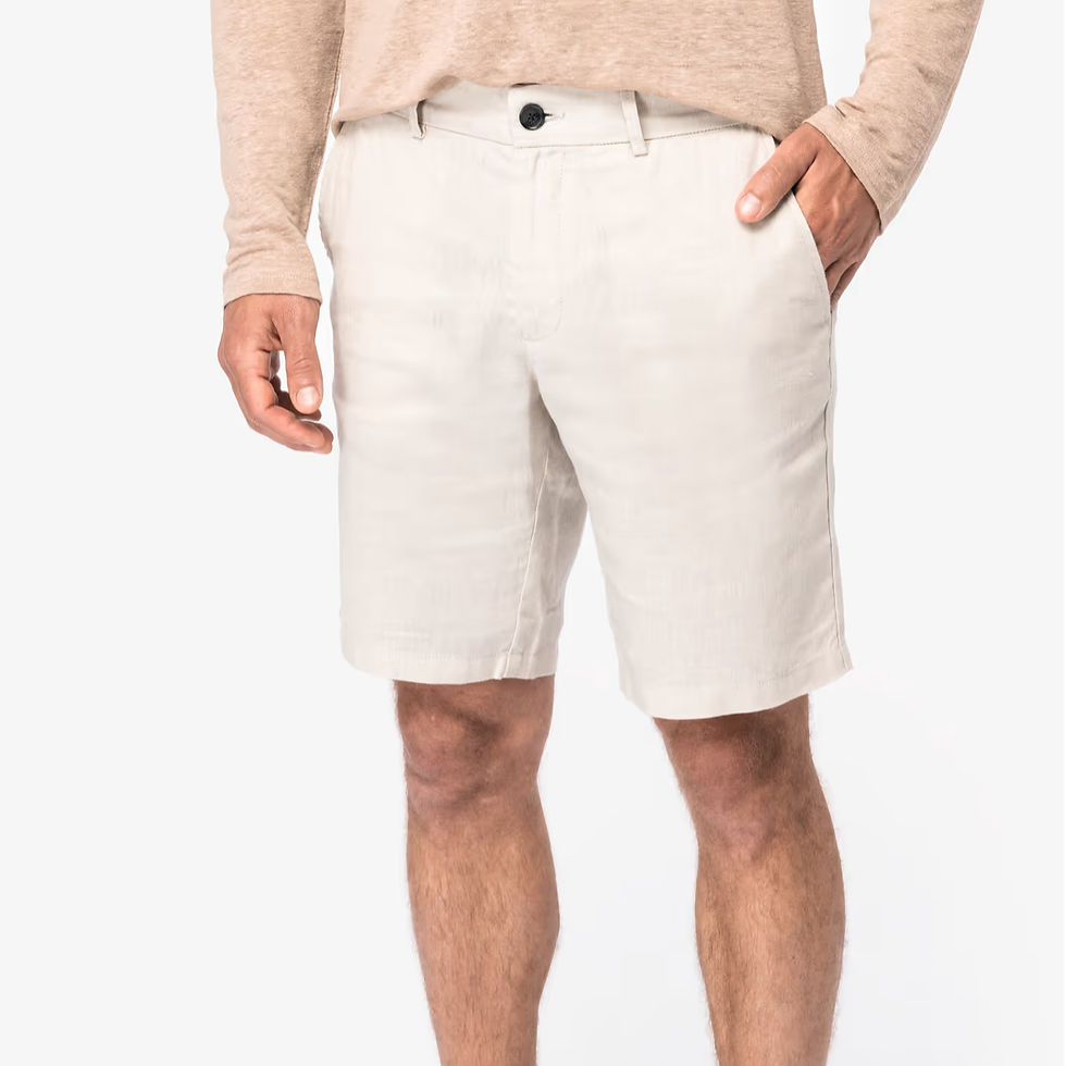 Bermuda uomo in lino