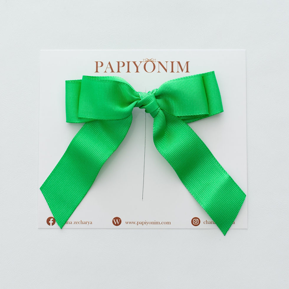 סיכת פפיון בלרינה ריפס ירוק -M