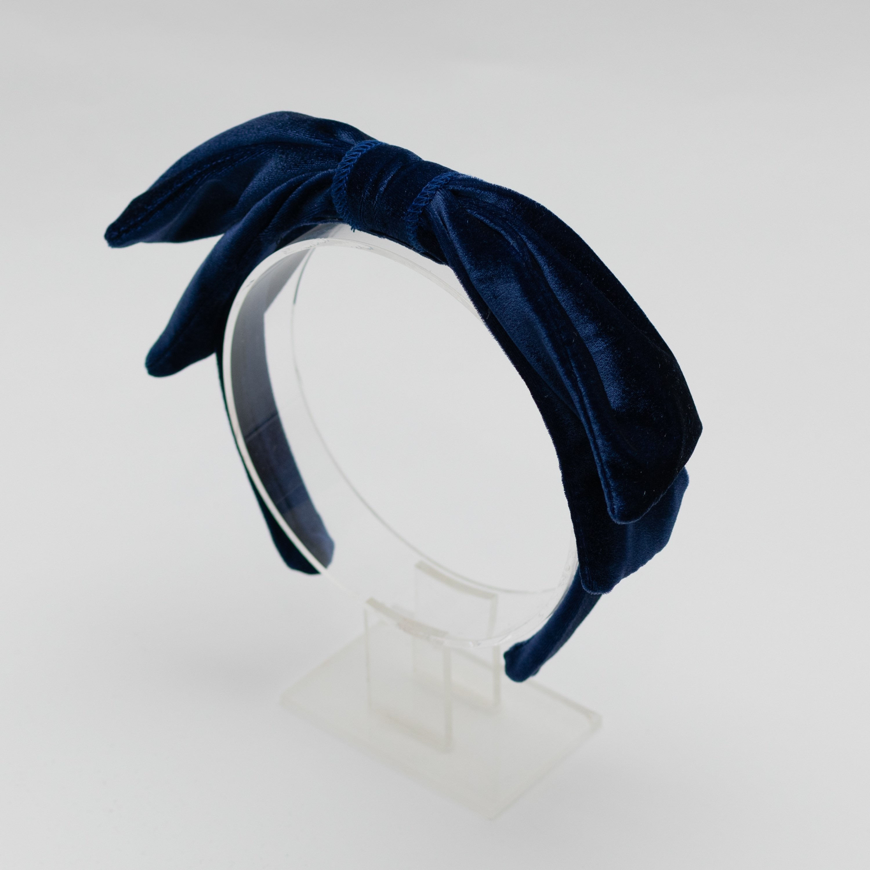 קשת פפיון קטיפה - כחול 