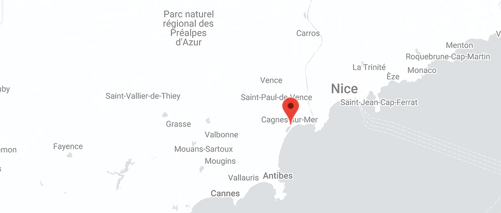 cart de la Côte d'Azur. Recherche massage à domicile