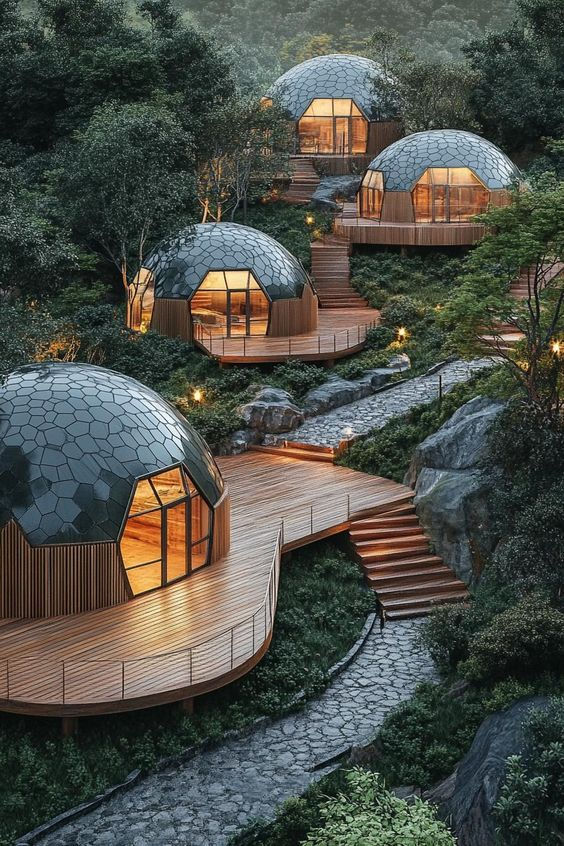 Modern Dome Modellerine Bir Örnek - Dome Bungalow, Glamping Dome