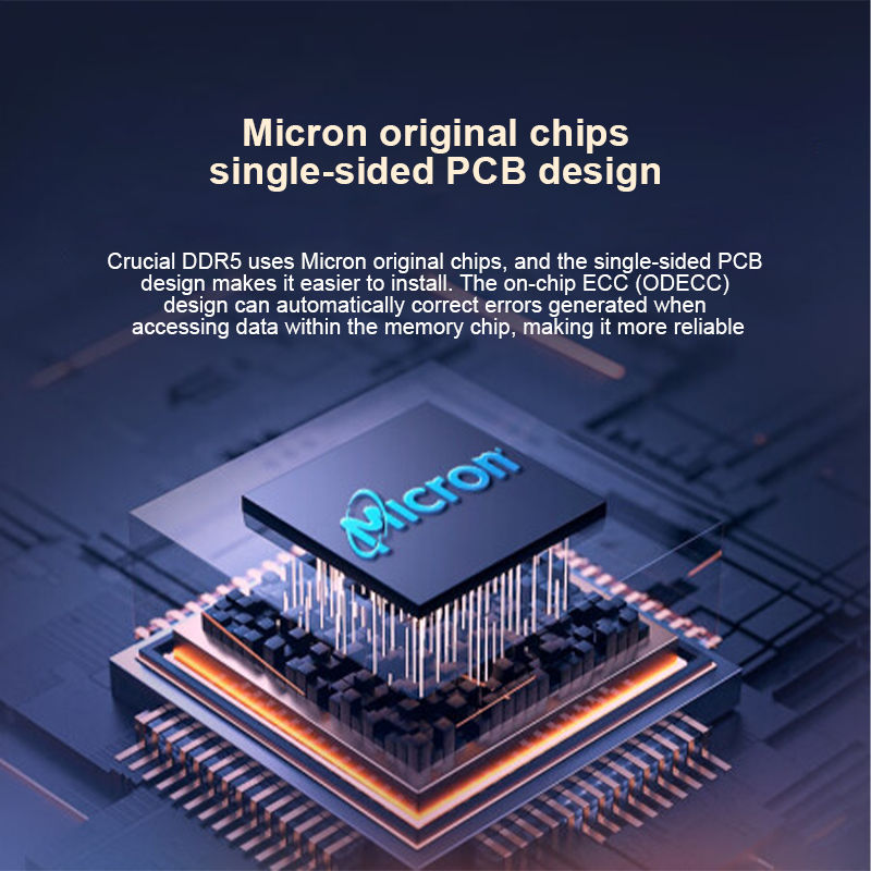 Miniatura: Memória RAM Crucial DDR5 16GB 32GB 48GB 5600MHz (ou 5200MHz ou 4800MHz) para Lap