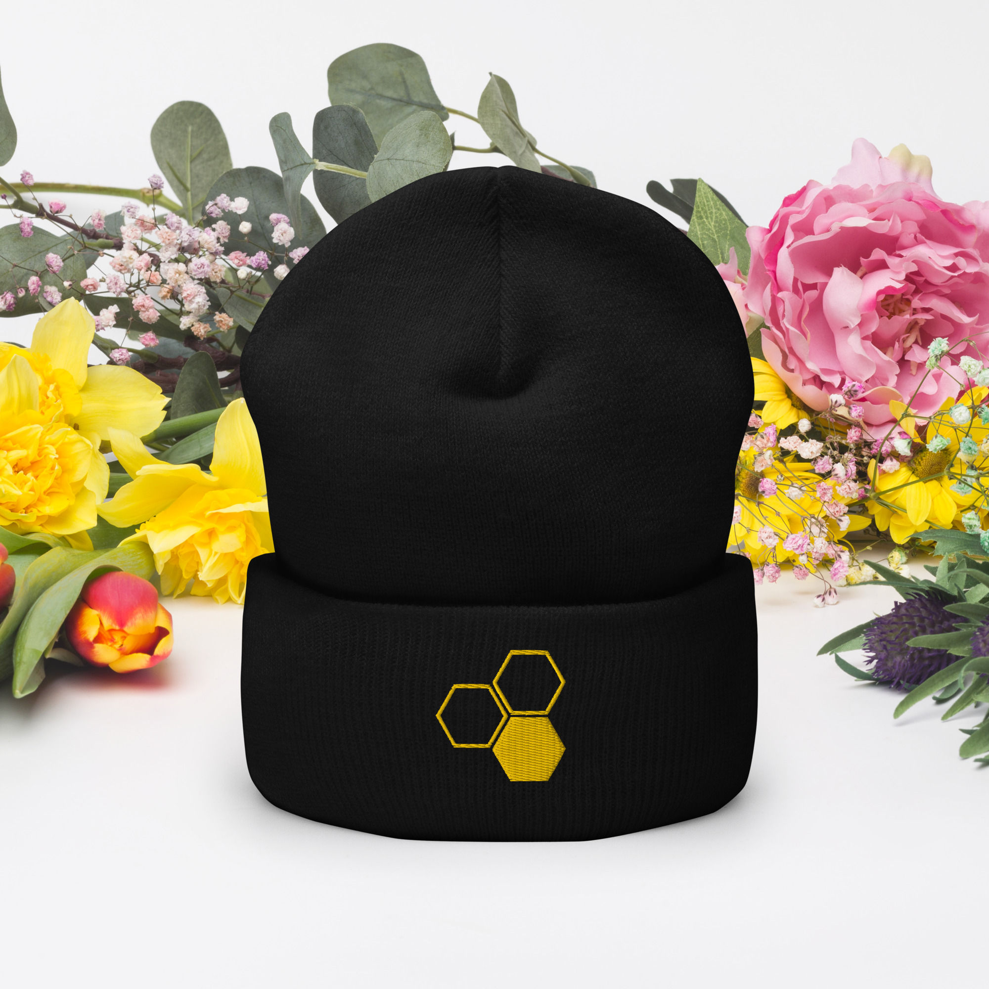 Honeycomb Cuffed Beanie