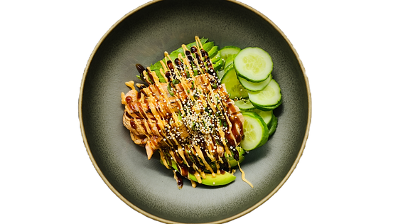 B-3. Flambierter Lachs Bowl