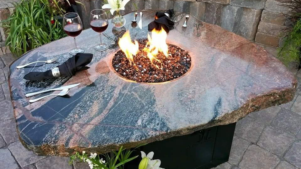Stone Fire Table