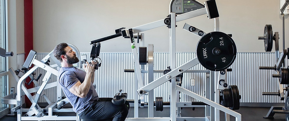 Strength training at gym in Longmont CO