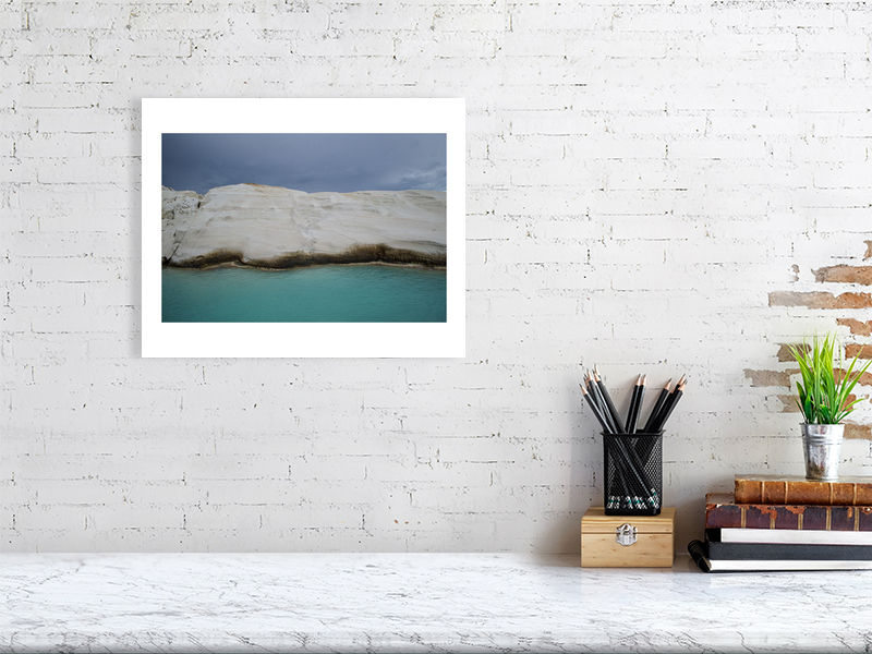 Thumbnail: her layers (open collection - white border print) · Milos / Greece · 2017