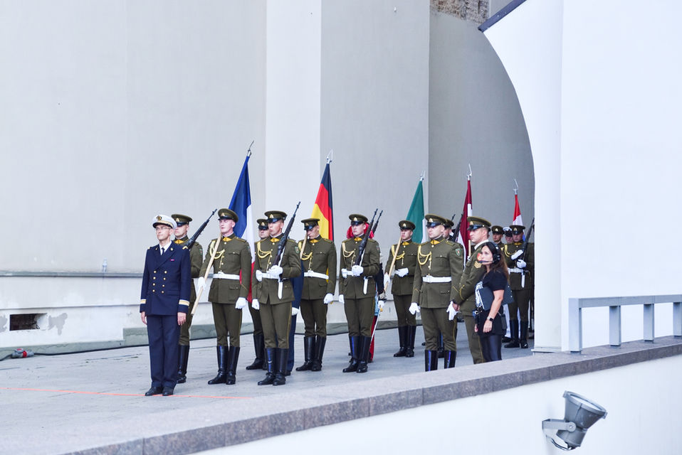 NATO soldiers from the different member states lining up before a military concert
Vilnius / Lithuania · 2023