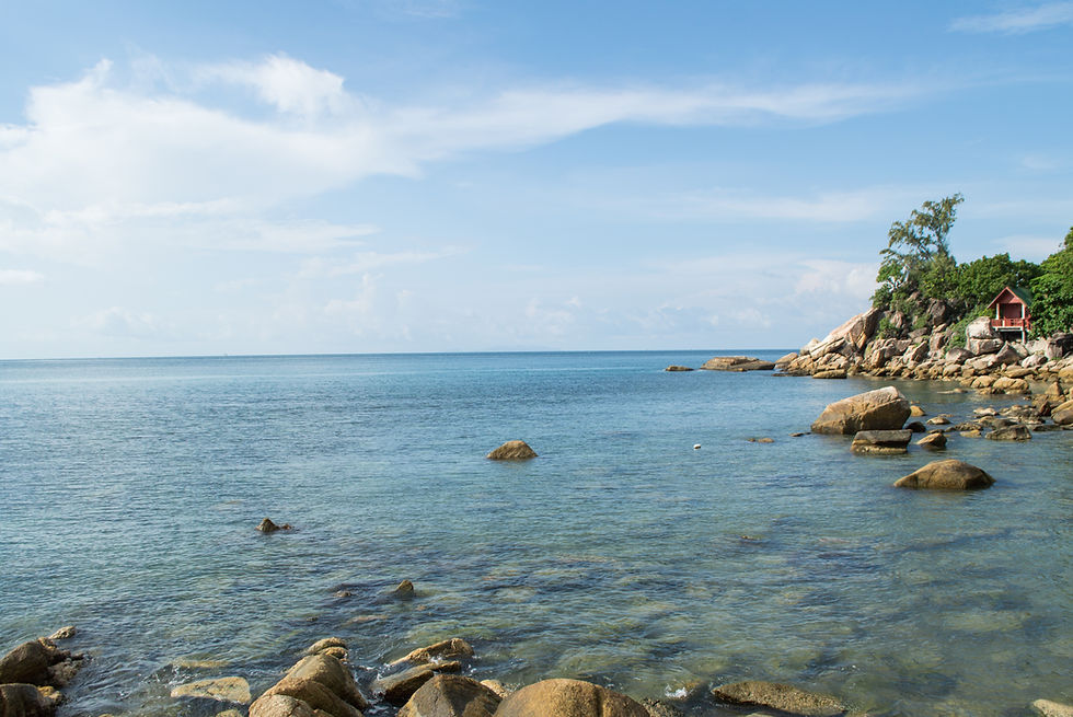 Quiet beach in Ko Pha Ngan, Thailand