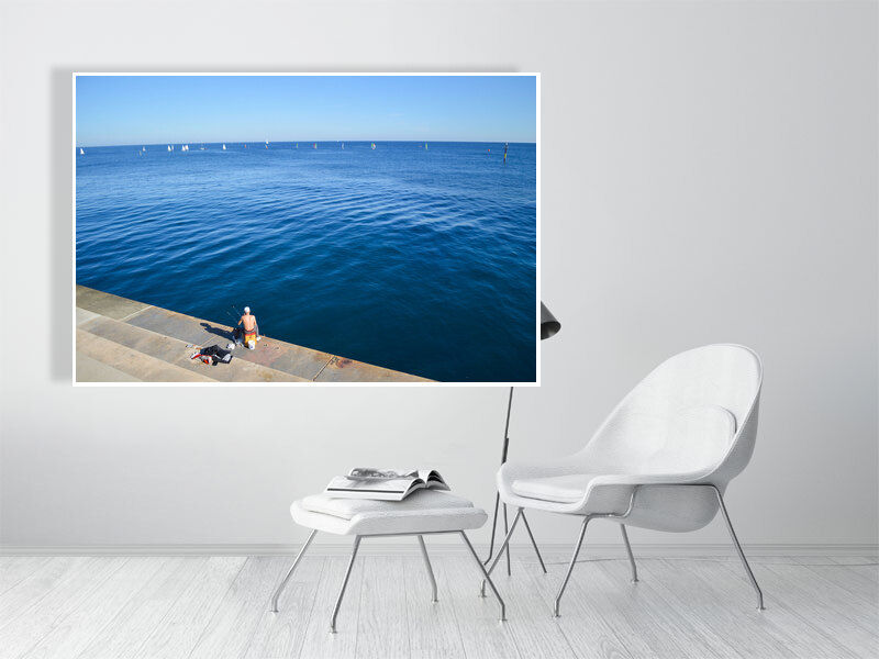 Thumbnail: fishing in the vast blue (fine art print) · Spain · 2017