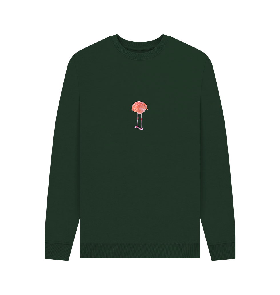 Thumbnail: F L A M I N G O N E · men's organic cotton crewneck sweater