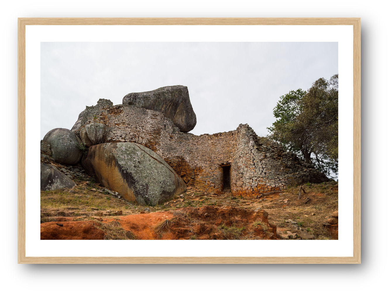 iron age stone (open collection - framed print) · Zimbabwe · 2017